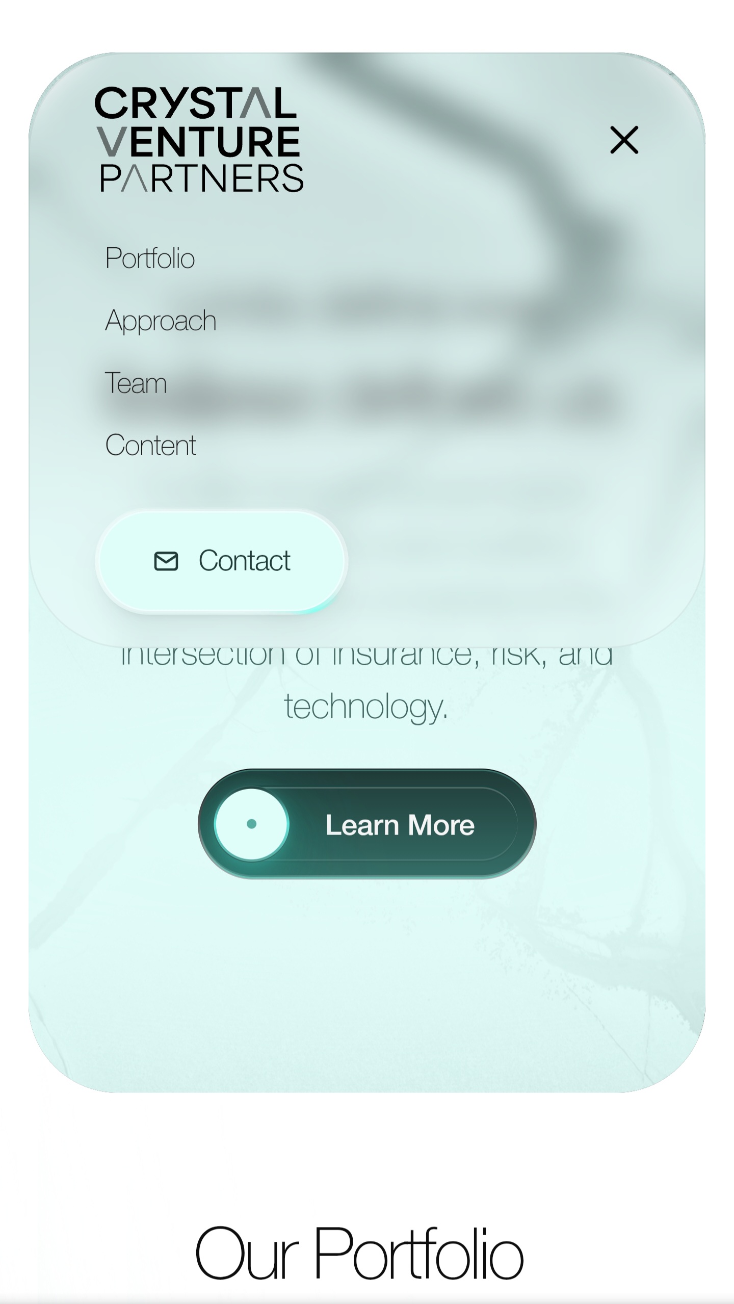 CVP Framer Website Mobile — Hero Hamburger Menu