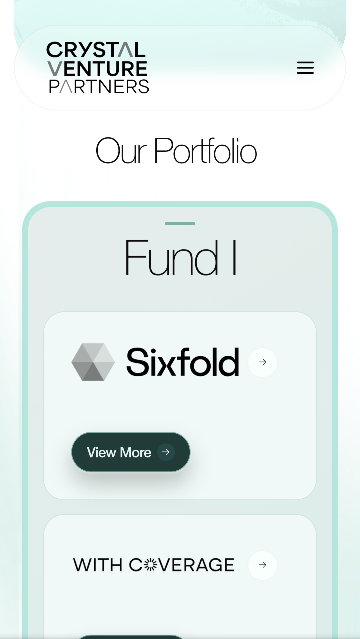 CVP Framer Website Mobile — Portfolio Section